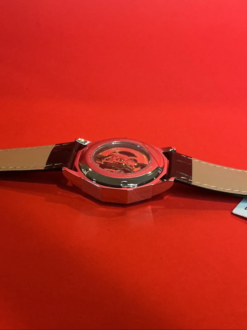 Invicta Silver Skeleton Dial Watch